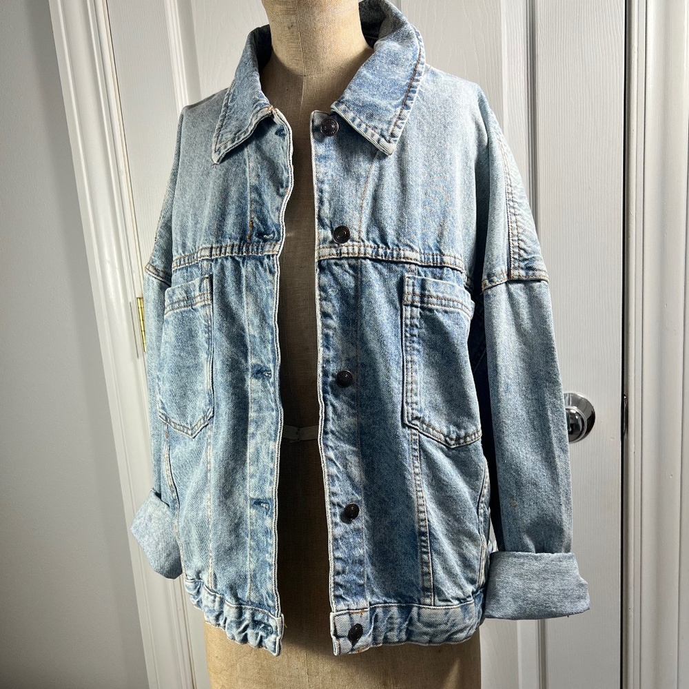 We the Free Denim Jacket- LIKE NEW- Oversized fit- M